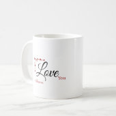 Love You Forever Coffee Mug Valentines Day (Devant gauche)