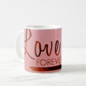 "Love You Forever" Mug blanc classique 11 oz (Devant gauche)