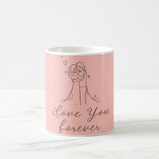 Love You Forever Mug – Romantic Valentine’s Gift Koffiemok (Center)
