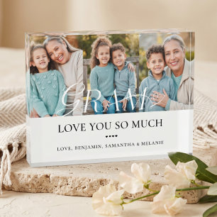 Love You Gram Kleinkinderen Fotocollage Aandenken Fotoblokken