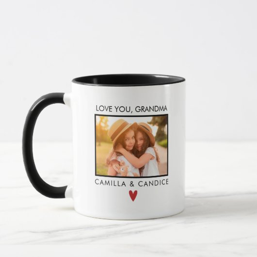 Love You Grand-mère Photo Mug (Gauche)
