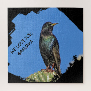 Love You Grandma Black Starling Photo Southwest Legpuzzel
