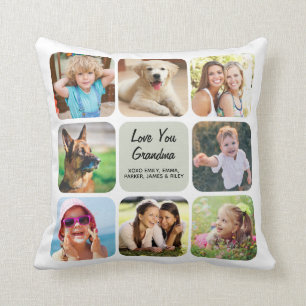 Love You Grandma Photo Collage Kussen