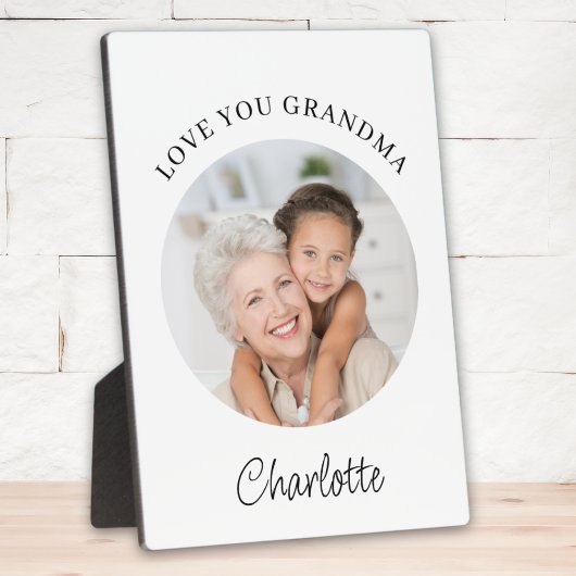 Love You Grandma Photo Fotoplaat