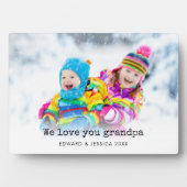 Love You Grandpa Custom Photo Fotoplaat (voorkant)