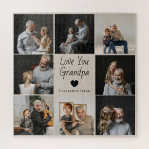 Love You Grandpa met Hart & Foto's - Legpuzzel