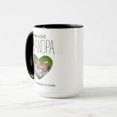 Love You Grandpa Photo Café Mug (Devant gauche)