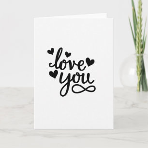 Love You Harten Oneindigheid Kaart