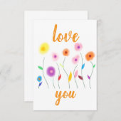 love you Invitation (Devant / Derrière)