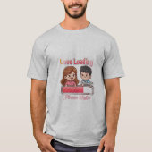 👉 Love You Loading T-Shirt – Cute Romantic Graphi (Voorkant)