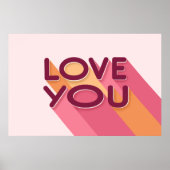 Love You Love Quote Poster (Voorkant)