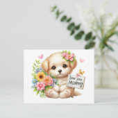 *"Love You Mama - een oprecht eerbetoon" Feestdagenkaart (Staand voorkant)