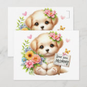 *"Love You Mama - een oprecht eerbetoon" Feestdagenkaart (Voorkant / Achterkant)