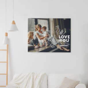 Love You Mama Moederdag Foto Canvas Afdruk