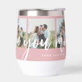 Love you maman 5 photo collage moderne personnalis (Gauche)