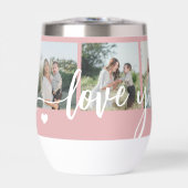 Love you maman 5 photo collage moderne personnalis (Avant)