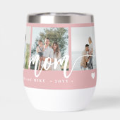 Love you maman 5 photo collage moderne personnalis (Arrière)