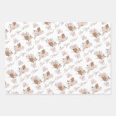 Love You Maman Envelopper Papier Papier Plat Set d (Devant 2)