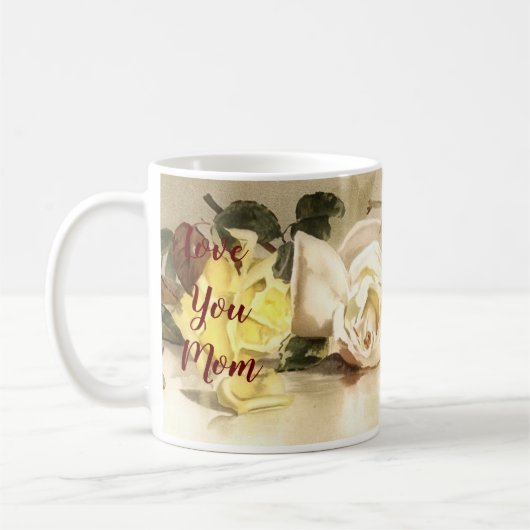 Love You Maman Rose Classic Mug Cup (Gauche)