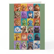 Love You Many Faces – Alleen voor jou wenskaart