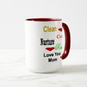 Love You Mom 2 tone Mug (Devant droit)
