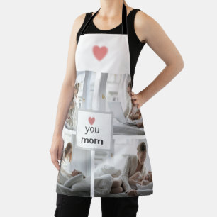 Love You Mom - Custom Photo Schort voor Moederdag