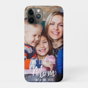 Love you Mom gepersonaliseerde foto cadeau voor mo iPhone 11 Pro Hoesje