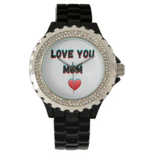 Love You Mom - Hartelijke handgeschreven typografi Horloge