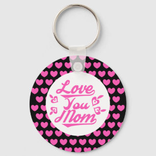 Love You Mom Moederdag Design-11096 Sleutelhanger