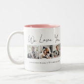 Love You Mom Photo Mug à café à deux tons (Gauche)