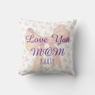 Love You Mom Unieke moderne elegante Moederdag Kussen