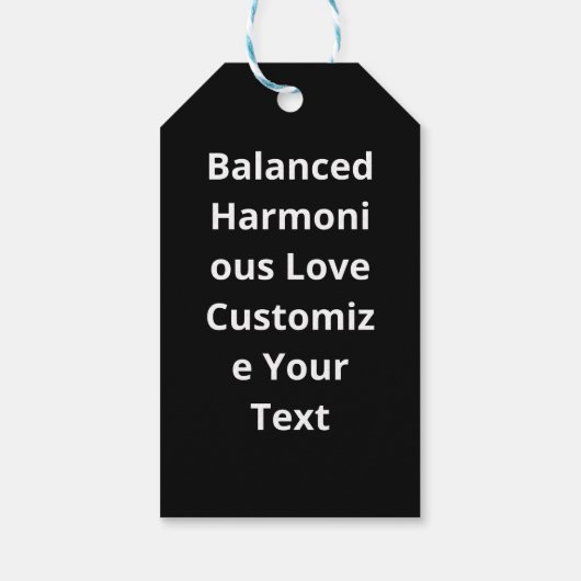 Love You More Balanced Visual Design  Cadeaulabel (Achterkant)