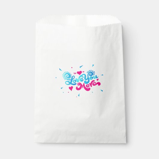 Love You More Clean Typography Style Bedankzakje (Voorkant)