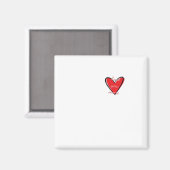 Love You More Creative Minimal Style Magneet (Voorkant / Achterkant)