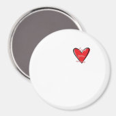 Love You More Creative Minimal Style Magneet (Voorkant / Achterkant)