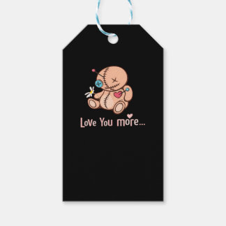 Love You More Minimaal Design Cadeaulabel