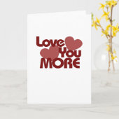 Love You More Minimaal Design Kaart (Gele Bloem)