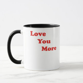 Love You More Minimaal Design Mok