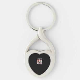 Love You More Minimaal Design Sleutelhanger