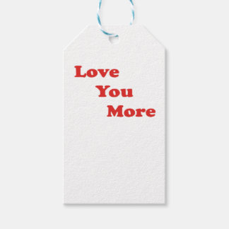 Love You More Minimal Design Cadeaulabel