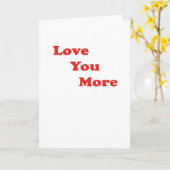 Love You More Minimal Design Kaart (Gele Bloem)