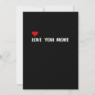 Love You More Minimalist Love Quote Feestdagenkaart