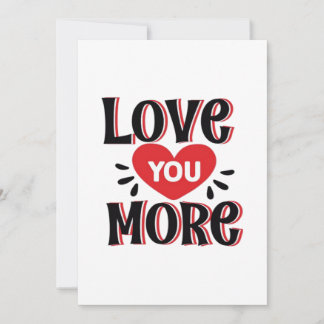 Love You More Soft Modern Design  Feestdagenkaart