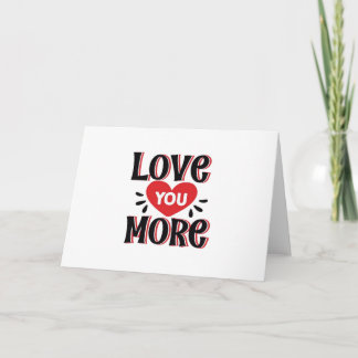 Love You More Soft Modern Design  Kaart