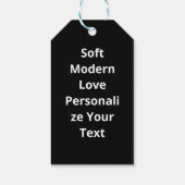 Love You More Soft Modern Style  Cadeaulabel (Achterkant)