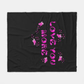 Love You More Visuele Stijl Fleece Deken (Voorkant (Horizontaal))