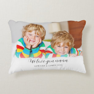 Love You Nana Custom Photo Accent Kussen