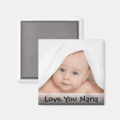Love You Nana Photo Magnet (Recto/Verso)