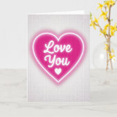 Love You Neon Kaart (Gele Bloem)