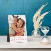 LOVE YOU OMA Foto Handgeschreven Script Hart Fotoplaat (Zijkant)